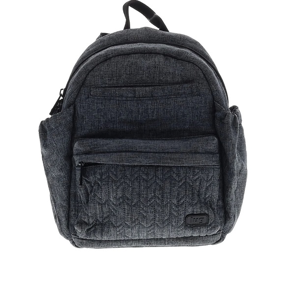 lug Handbags - Lug Mini Orbit Day Travel Backpack Gray/Black